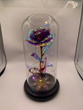 Amazon LED Iridescent Purple Blue Green Rose Dome